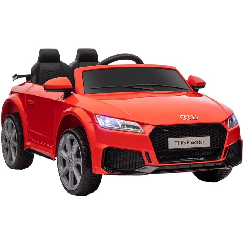 foto del prodotto macchina elettrica per bambini licenza audi tt con telecomando e fari led rosso