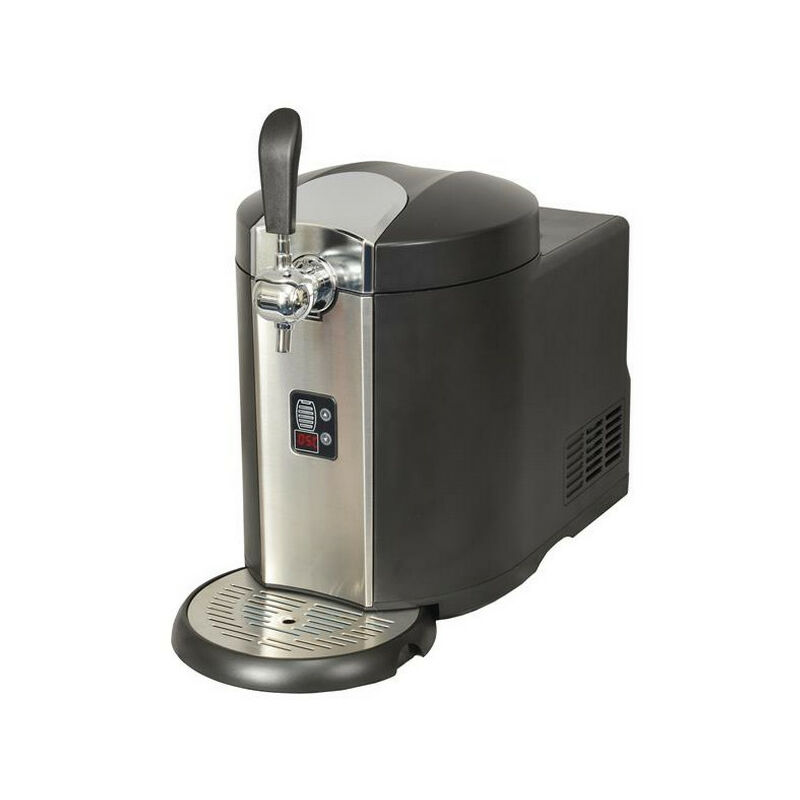 foto del prodotto macchina per birra con compressore 5l nero acciaio inossidabile kcpprobier kitchen chef