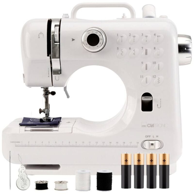 foto del prodotto macchina per cucire a mano nm 3795 bianco, argento clatronic