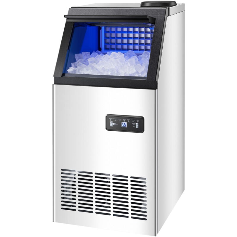 foto del prodotto macchina per ghiaccio commerciale ca. 36,3 kg giorno macchina cubetti di ghiaccio capacit stoccaggio ca. 12,7 kg, display digitale led, bar,
