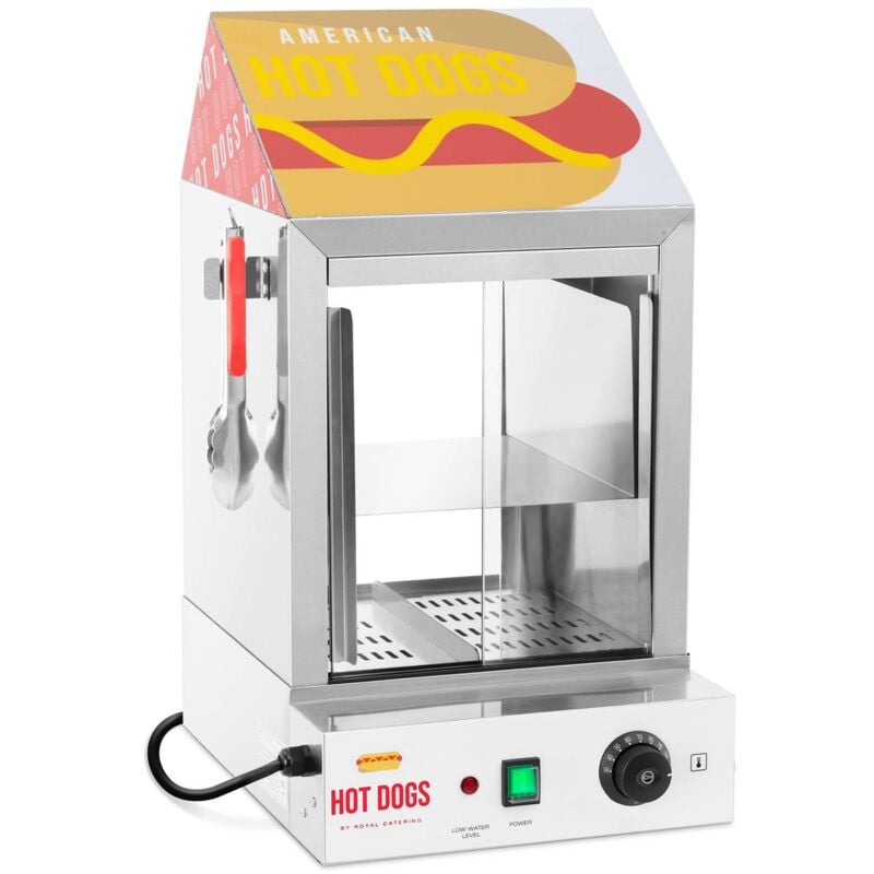 foto del prodotto macchina per hot dog cuoci hot dog professionale 1.000 w 100 wurstel 25 panini
