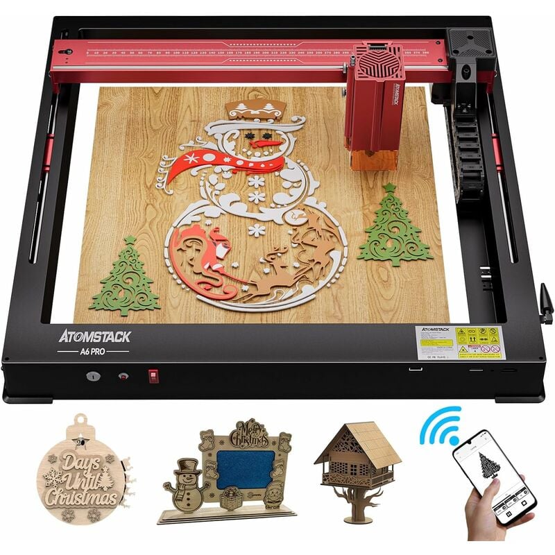 foto del prodotto macchina per incisione laser a6 pro, 40 w, 6 w, macchina per incisione laser 600 mm s, alta velocit di incisione, taglierina laser con design a