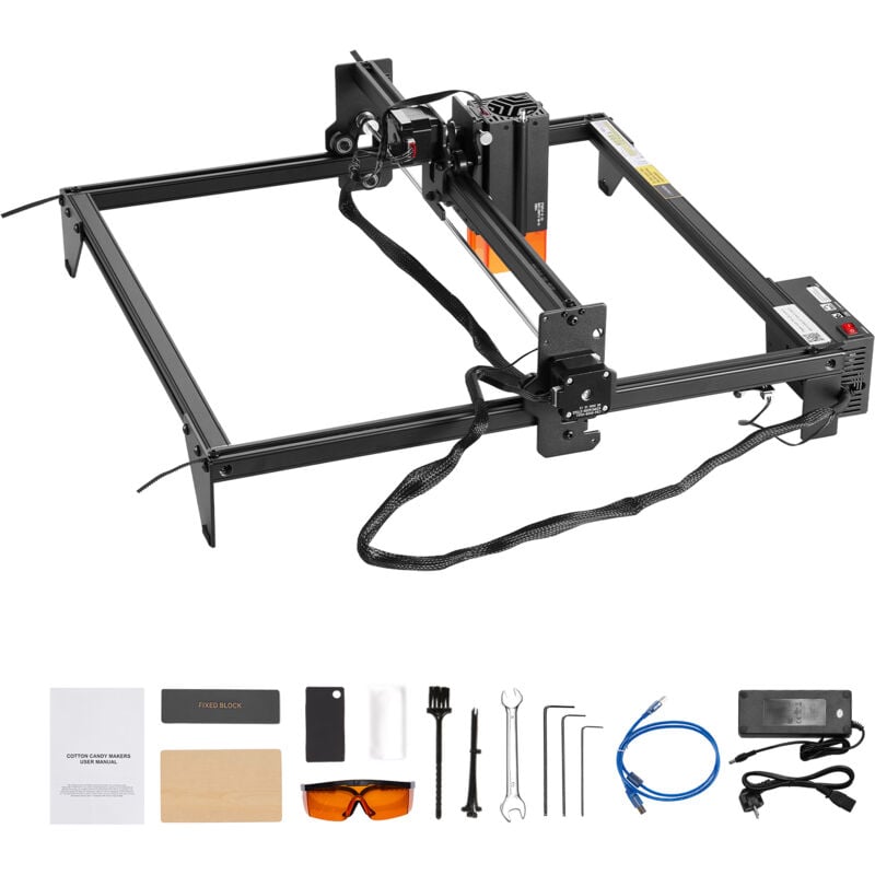 foto del prodotto macchina per incisione laser, potenza in uscita 20 w, area di lavoro 35 x 40 cm, velocit di movimento 10000 mm min, punto compresso con protezione,