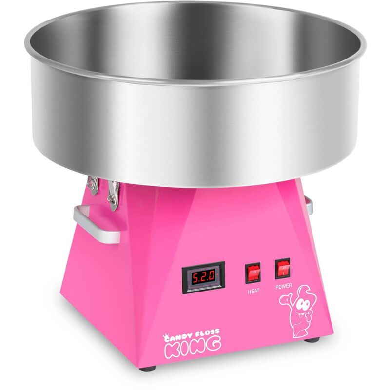 foto del prodotto macchina per lo zucchero filato candy floss rosa 52 cm 1.030w misurino incl.