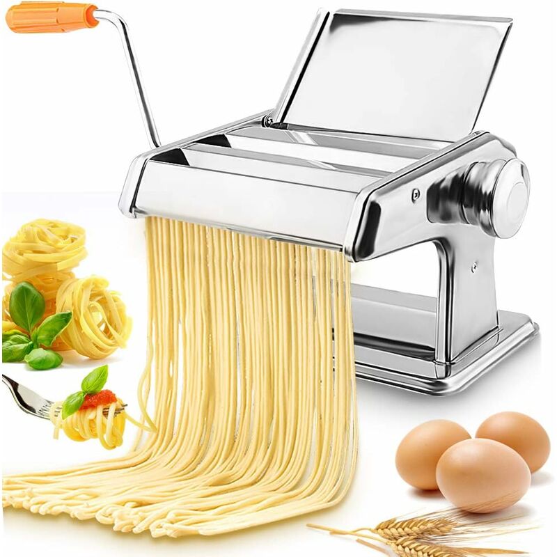 foto del prodotto macchina per pasta in acciaio inox, macchina per pasta fresca, macchina per pasta manuale per pasta fresca, macchina per pasta tipo addensato a due