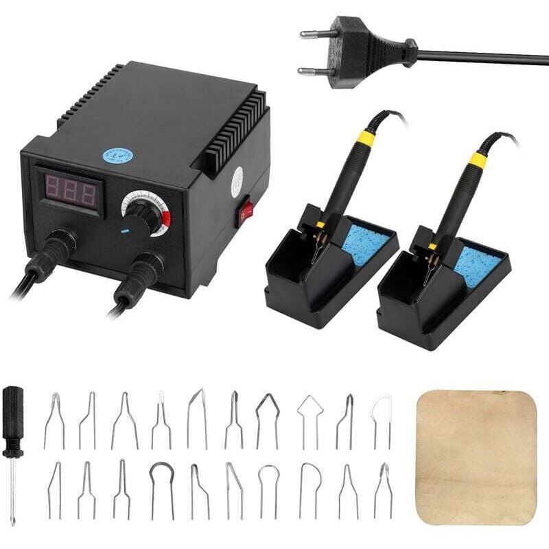 foto del prodotto macchina per pirologia elettrica in legno di zucca con display digitale multifunzionale da 100 w con teste di riscaldamento da 20 pezzi