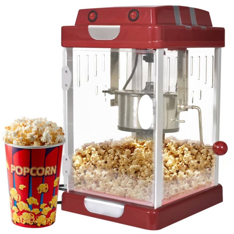 foto del prodotto macchina per pop corn stile cinema 2,5 oz vidaxl