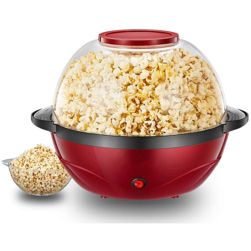 foto del prodotto macchina per popcorn, 3,6 l, per la casa, macchina elettrica per popcorn con zucchero e olio, rivestimento antiaderente, silenziosa e veloce, grande