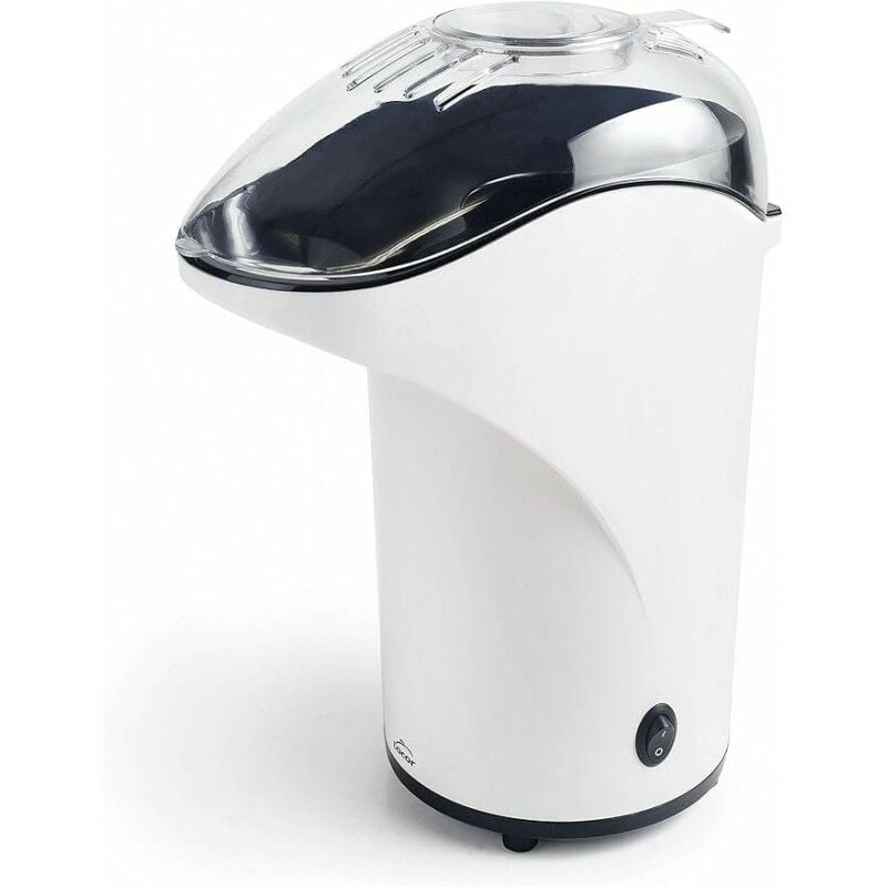 foto del prodotto macchina per popcorn elettrica senza bpa, potenza 1000 w, capacit 80 gr, plastica, bianco, 14 5x21 5x30 cm