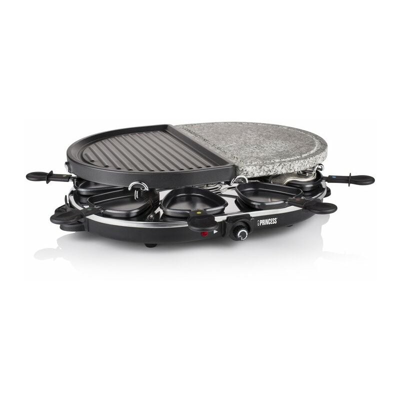 foto del prodotto macchina per raclette 8 persone 1200w pietra per grigliare grill - 162710-01-001 princess