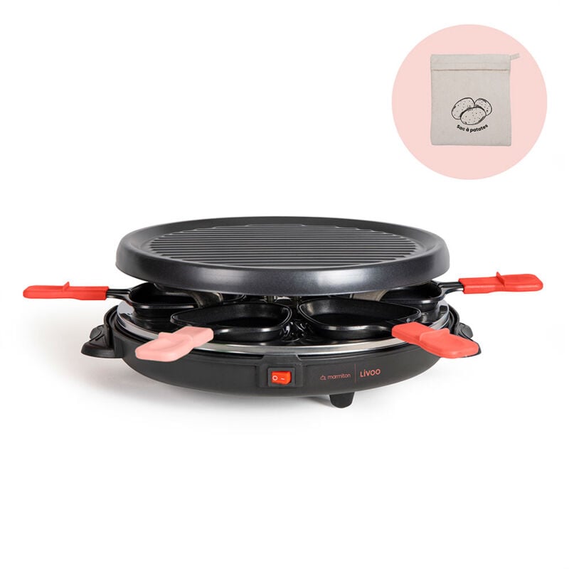 foto del prodotto macchina per raclette per 6 persone 800w doc307 livoo