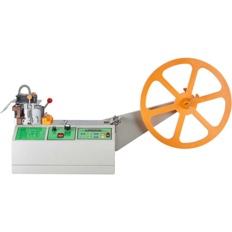 foto del prodotto macchina per taglio automatico di nastri con cerniera da macchina per taglio di nastri caldi e freddi con temperatura regolabile e schermo lcd, per