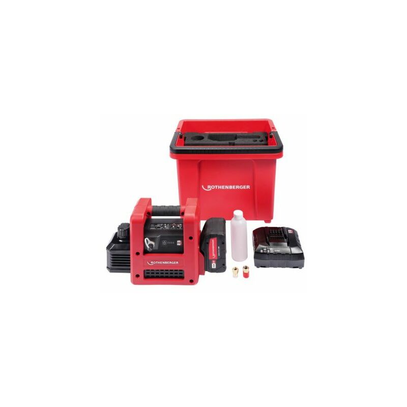 foto del prodotto macchina per vuoto rothenberger roairvac r32 2.0 batteria a litio 18v 8ah 21504 