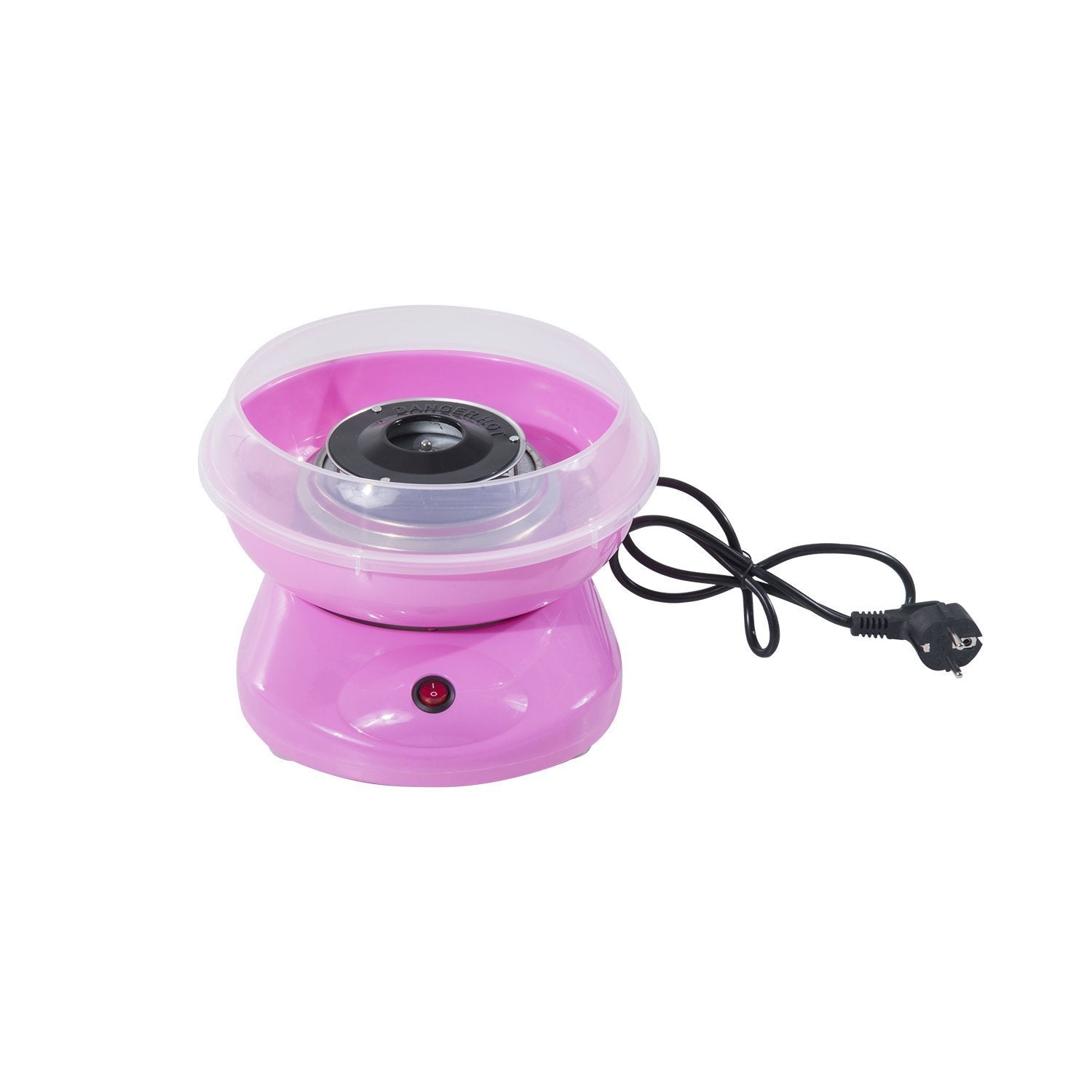 foto del prodotto macchina per zucchero filato 450w in acciaio inox rosa