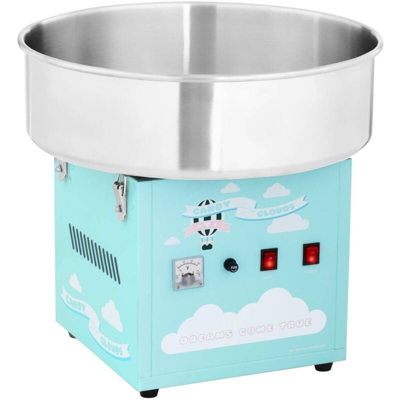 foto del prodotto macchina per zucchero filato candy floss 52 cm 1.200w misurino incl. turchese