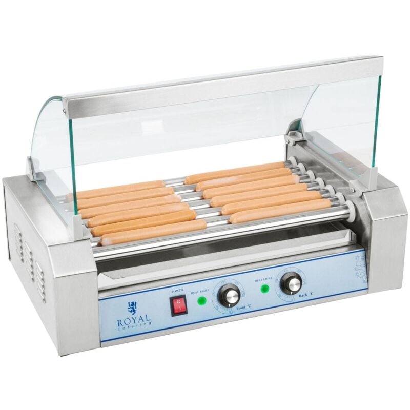 foto del prodotto macchina professionale per hot dog in acciaio inox 12 salsicce 1.400 watt 3614090