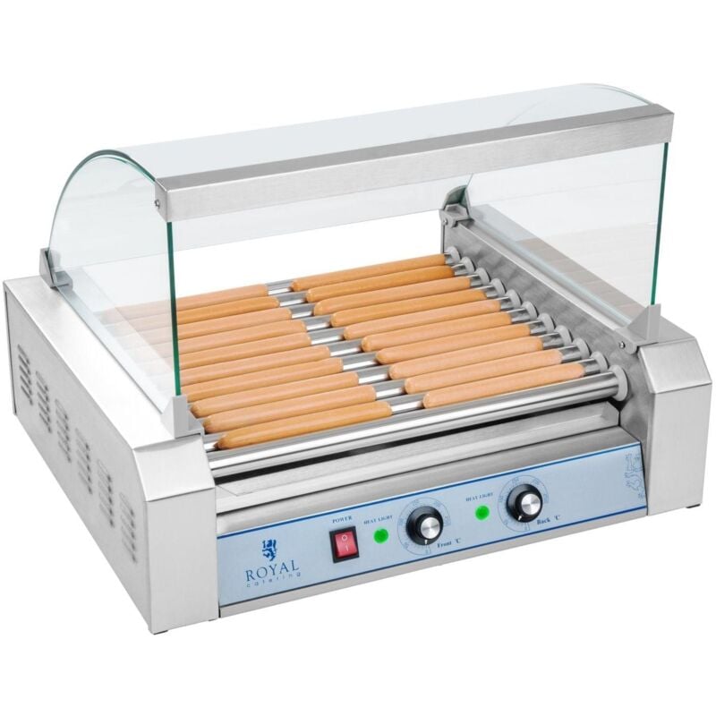 foto del prodotto macchina professionale per hot dog in acciaio inox 20 salsicce 2.200 watt 3614096