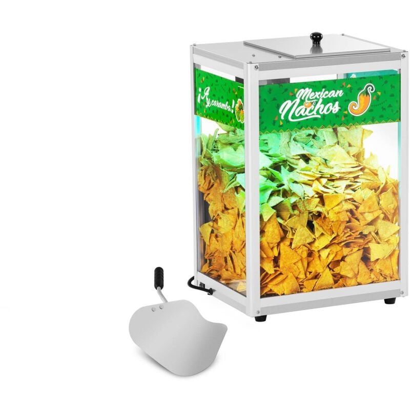foto del prodotto macchina scalda nachos teca riscaldata per nachos illuminazione led rgb 109 w