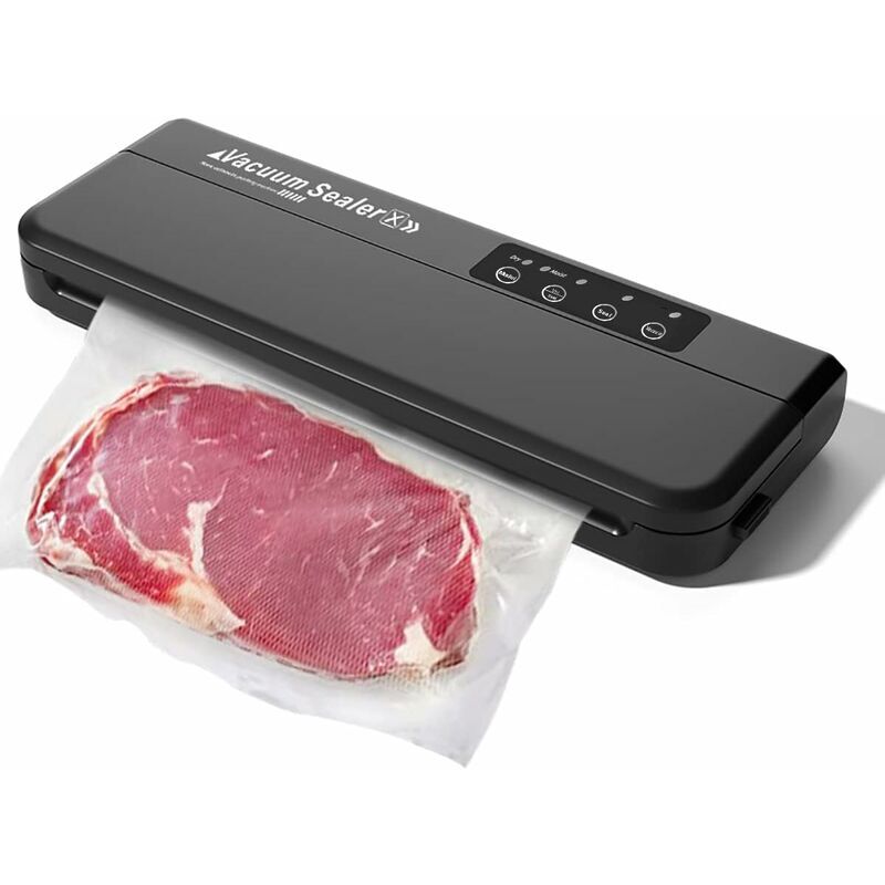 foto del prodotto macchina sottovuoto elettrica per alimenti, 360 w, per alimenti secchi e umidi, 60 kpa, con funzione pulse inclusa, 10 sacchetti sottovuoto per