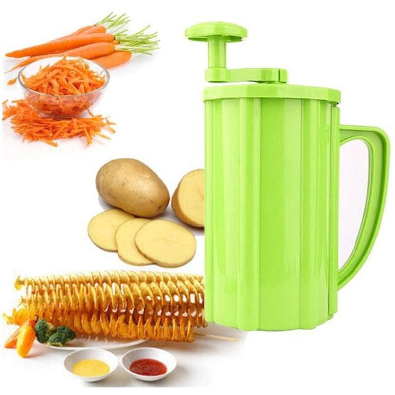 foto del prodotto macchina taglia patate a spirale taglierina multifunzione per frutta verdura trade shop traesio