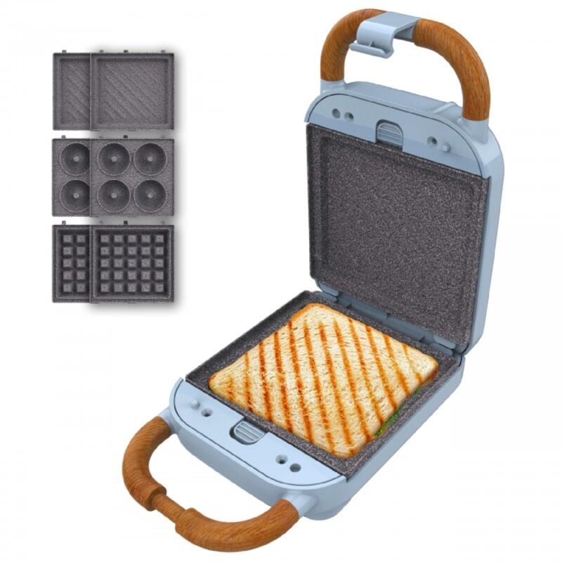 foto del prodotto macchine per sandwich rock ntoast retro one blue cecotec