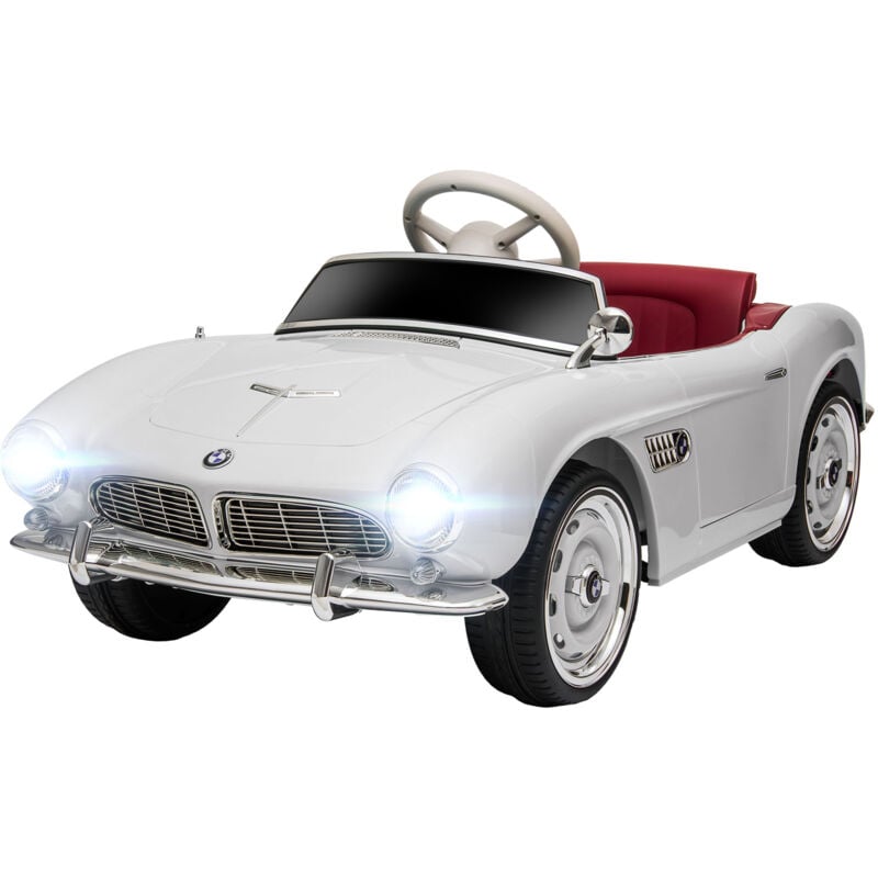 foto del prodotto macchinina giocattolo in pp e acciaio bianco con licenza bmw 507 homcom