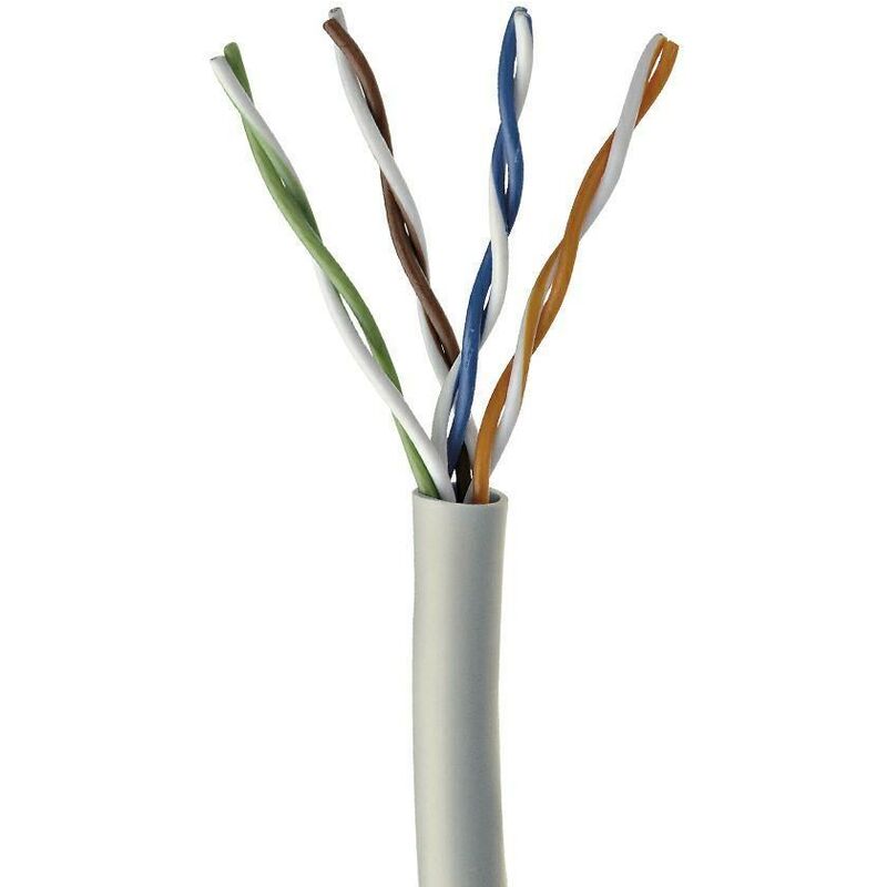 foto del prodotto mach power matassa utp cat5e 305m cca 0.5mm 24awg grigio pvc cm 001 cpr