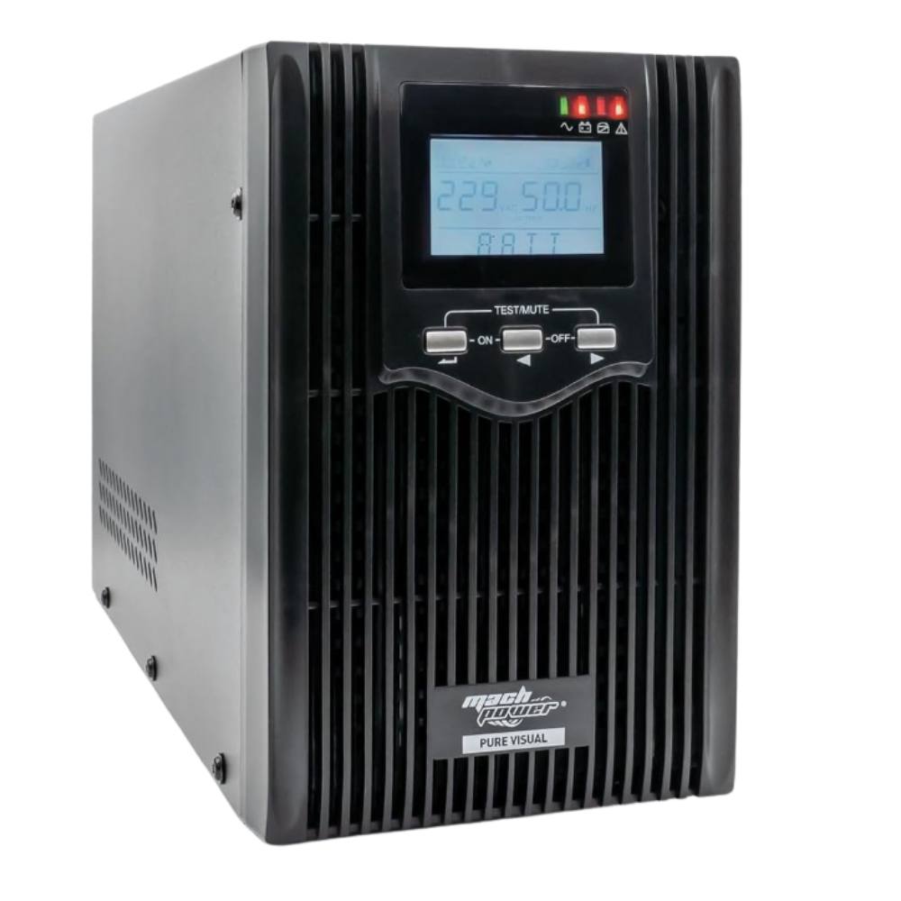 foto del prodotto mach power ups metal con display digitale e stabilizzatore avr potenza ampere va 3000 va, confezione 1