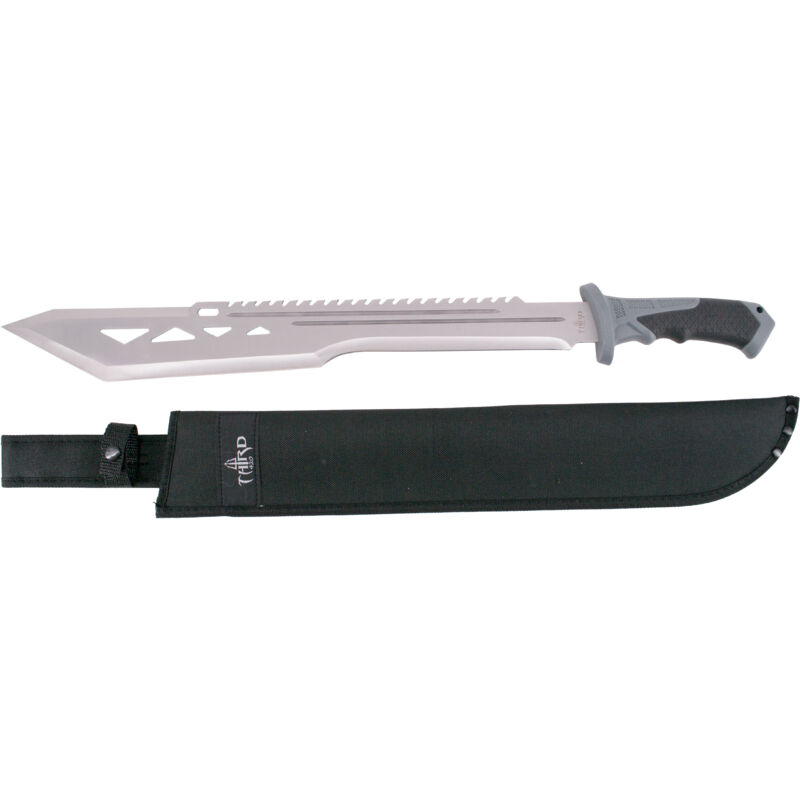 foto del prodotto machete per tagliatori di canne terzo 10697sl lama in acciaio inox satinato da 64,2 cm con impugnatura in plastica a doppia iniezione di colore nero