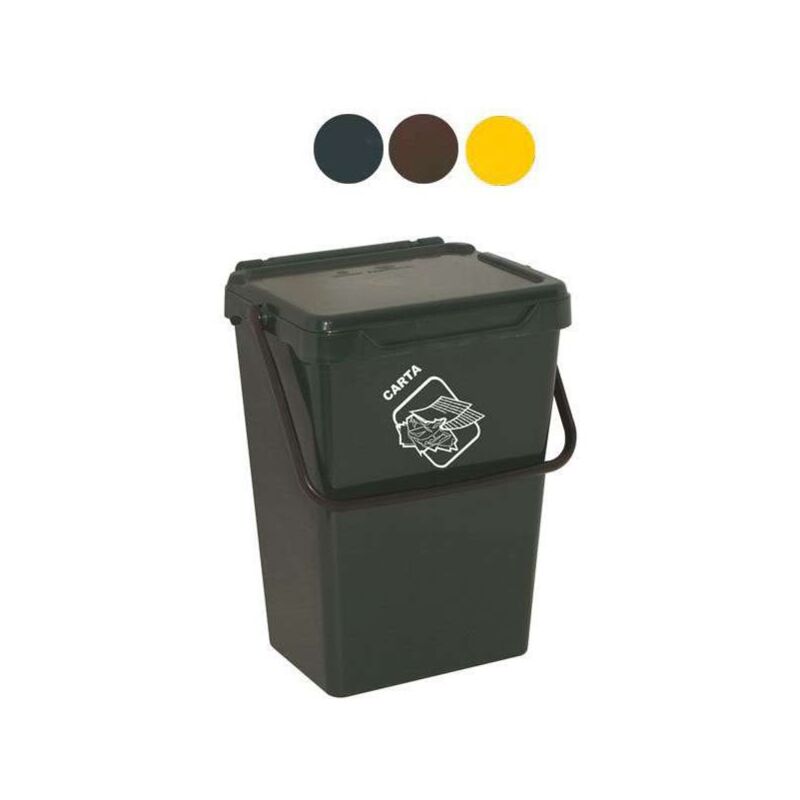 foto del prodotto machieraldo bidone biosystem verde l 7 cm 20x25 h 27