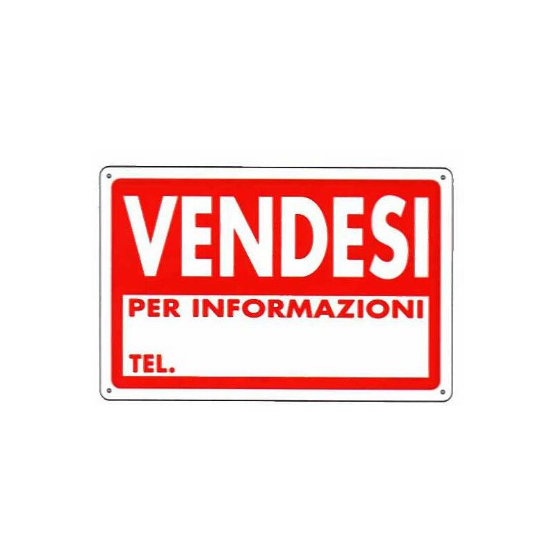 foto del prodotto machieraldo cartello vendesi 30x 20 plastica