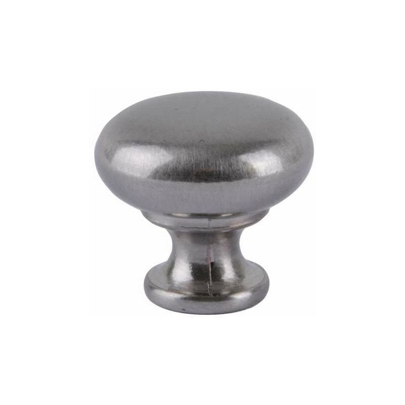 foto del prodotto machieraldo pomolo tondo zama nickel satinato mm 30