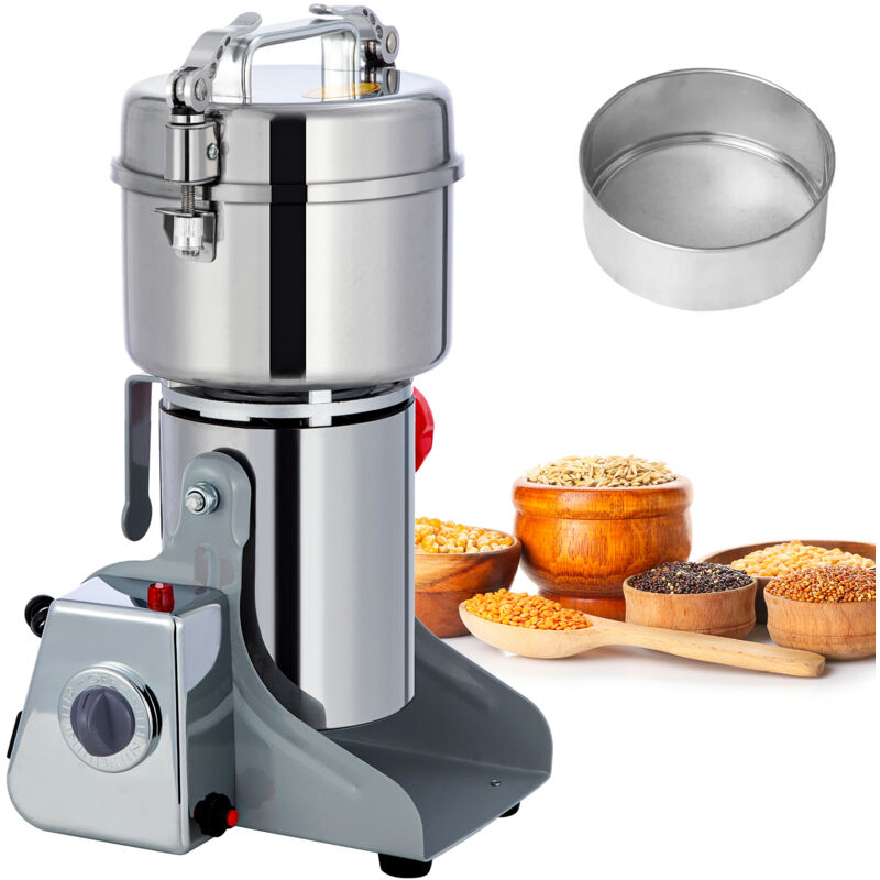 foto del prodotto macinacaff elettrico per chicchi di caff da 800 g, 3500 w, rotazione a 270 , macina spezie con lame in acciaio inox, design compatto, facile da