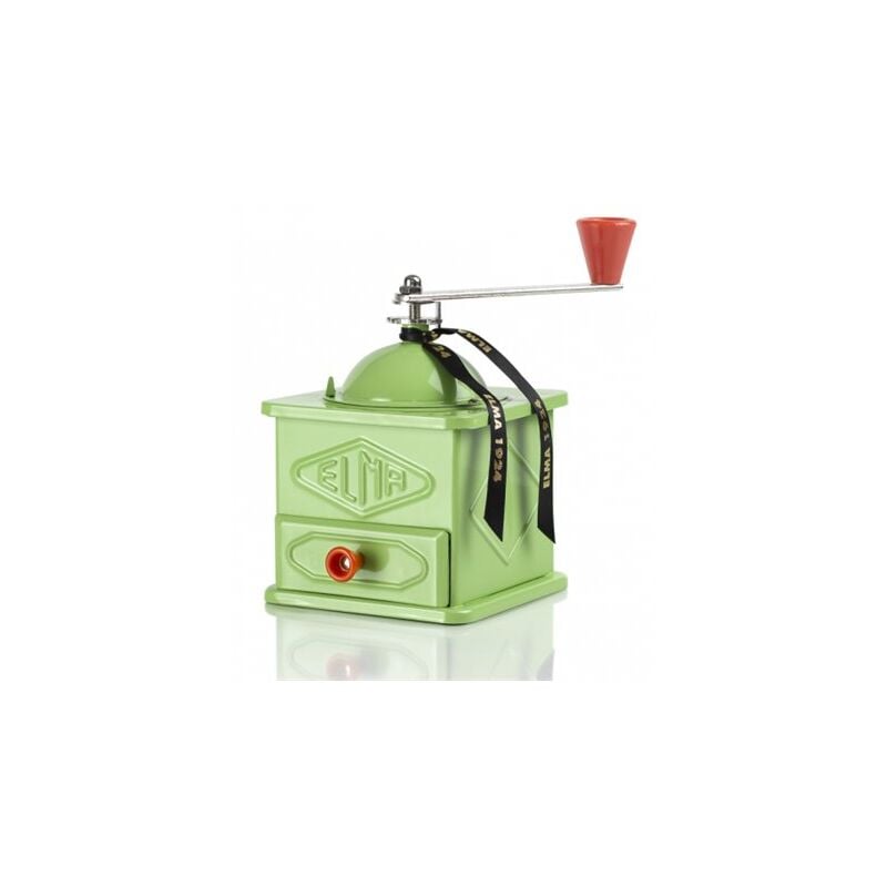foto del prodotto macinacaff elma realizzato in lamiera color verde lime