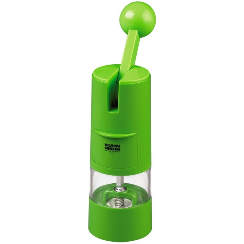 foto del prodotto macinino a cricchetto, colore verde kuhn rikon