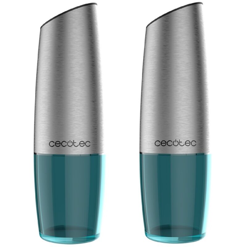 foto del prodotto macinino elettrico in acciaio inox con funzione di macinatura inversa macina automaticamente quando il macinino è capovolto.