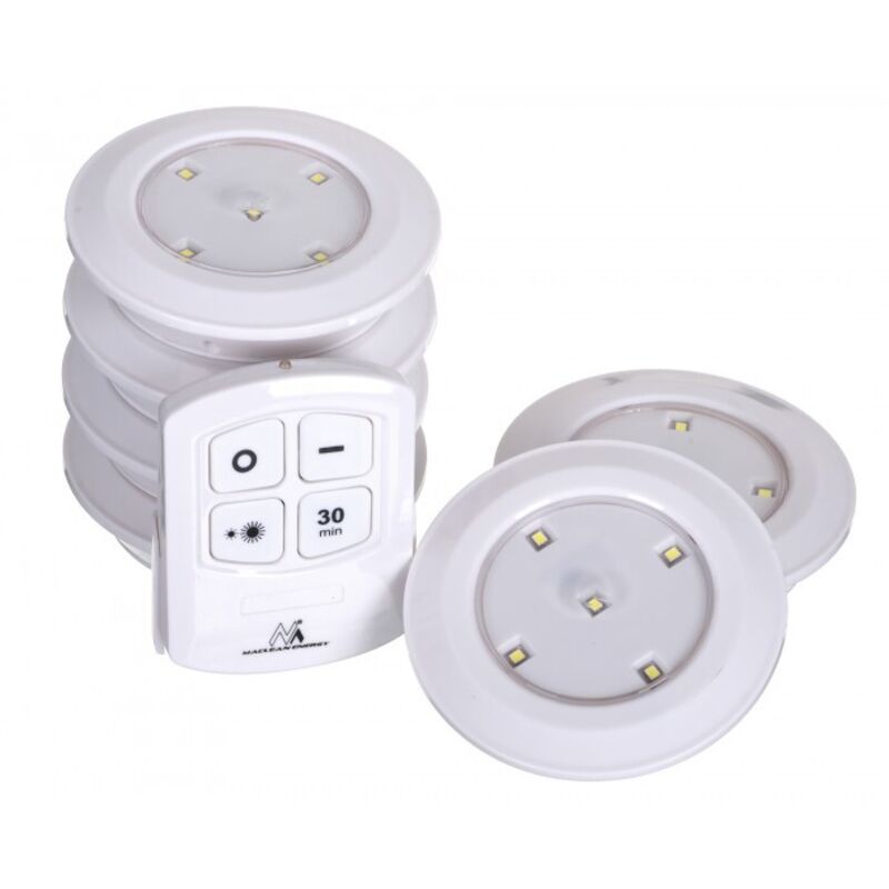 foto del prodotto maclean mce165 - 6 luci led wireless con telecomando