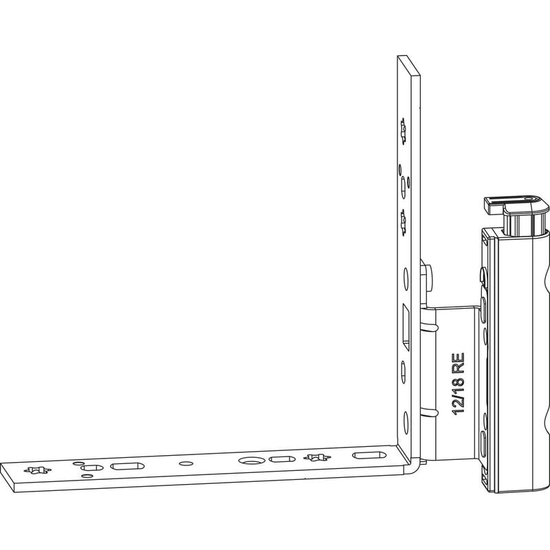 foto del prodotto maco nastro per cuscinetti pieghevoli con v destro, per finestre in legno, 12 20 13 mm, portata 160 kg, acciaio zincato bianco