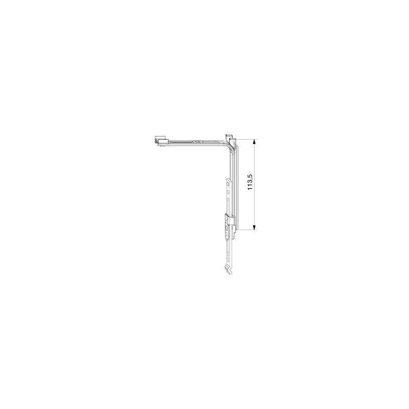 foto del prodotto maco rinvio angolare verticale mm 222214, senza perni, estensibile 222214 