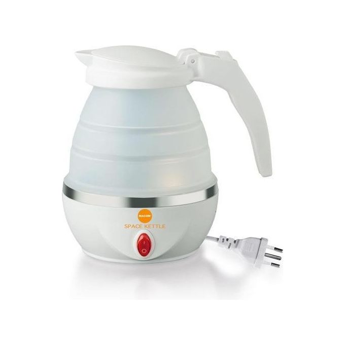 foto del prodotto macom space kettle bollitore elettrico salvaspazio da viaggio bianco