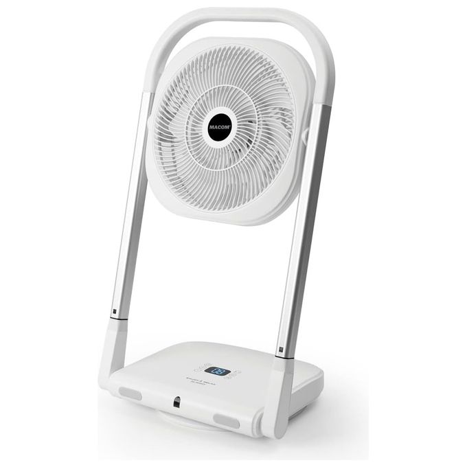foto del prodotto macom ventilatore pieghevole slimmy con 9 velocita per massima rinfrescata e design salvaspazio per ambienti compatti