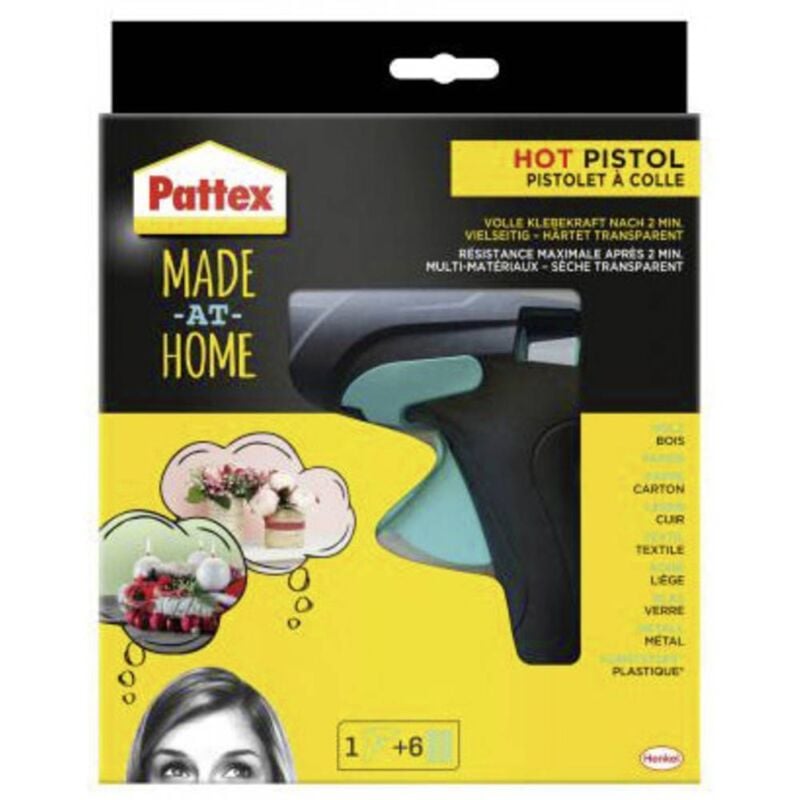 foto del prodotto made at home pistola colla a caldo 70 w 1 pz. - pattex