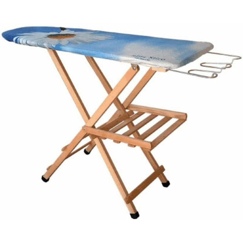 foto del prodotto made in italy asse da stiro in legno piano cm. 114 x 37