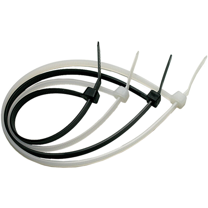 foto del prodotto made in italy fascetta a strappo per cablaggio mm 2,5 x 100 pz 100 nero