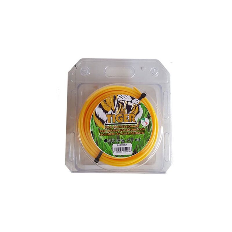 foto del prodotto made in italy filo per decespugliatore professionale tondo tiger mm 2,4x15 mt