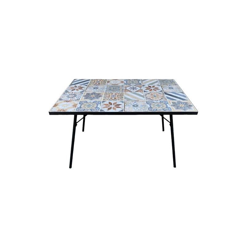 foto del prodotto made in italy tavoli maioliche blues 120x80h75cm