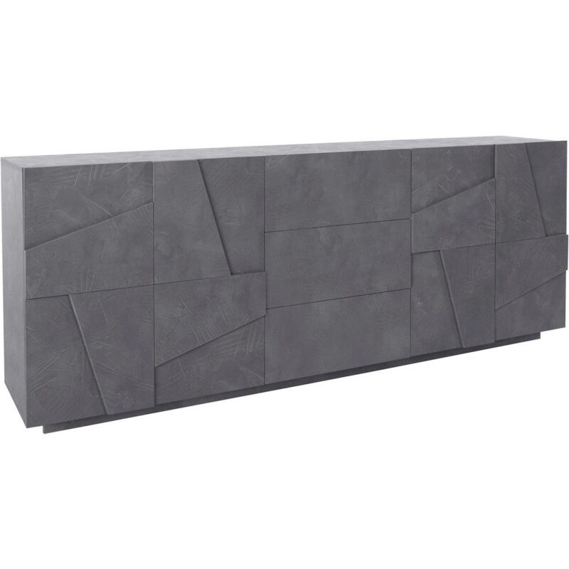 foto del prodotto madia 4 ante 3 cassetti per soggiorno moderna 224,1x44,2x86cm pulse colore ardesia