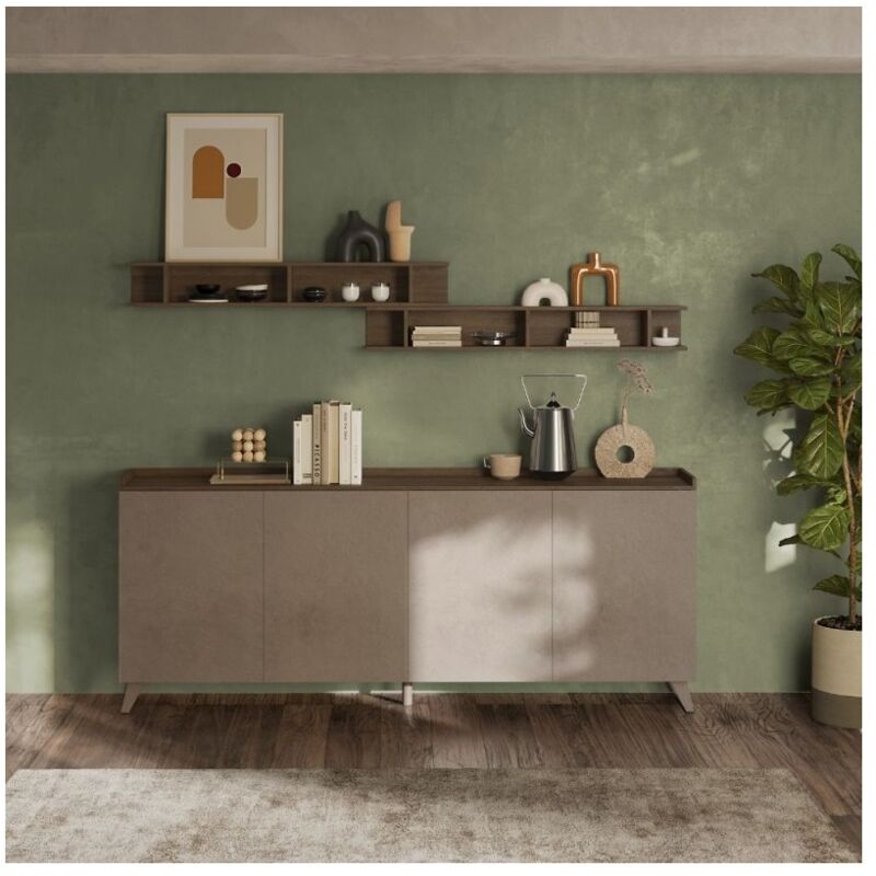 foto del prodotto madia 4 ante polan 241x42x99h colore bronzo mercure