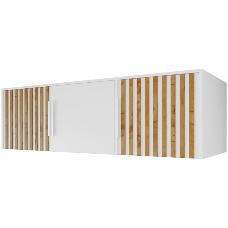 foto del prodotto madia enolevo 105, bianco quercia di wotan, 45x150cm, il numero di porte 058cm, truciolare laminato