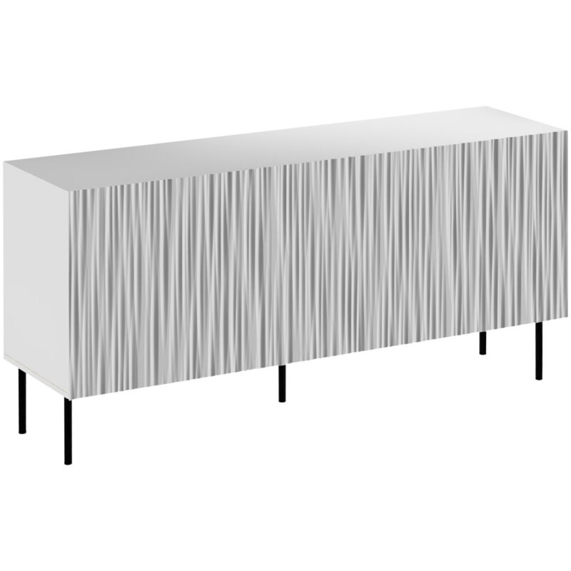 foto del prodotto madia lorelbo 100, bianco nero, 75x152cm, il numero di porte 043cm, truciolare laminato, pannello di fibra a media densit 